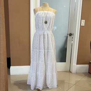 INC International Concepts White Strapless Sundress